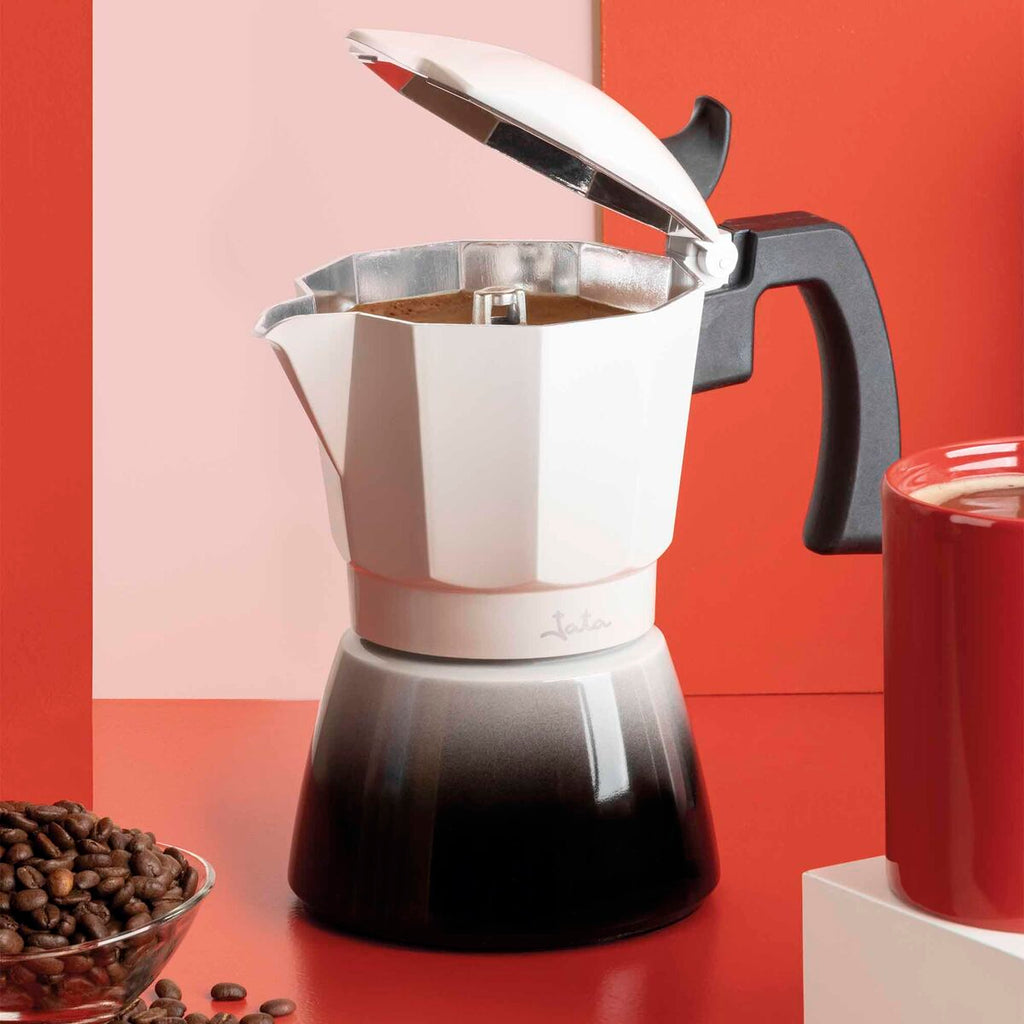 Italienische Kaffeemaschine JATA HCAF2409 Creme Aluminium 9 Tassen