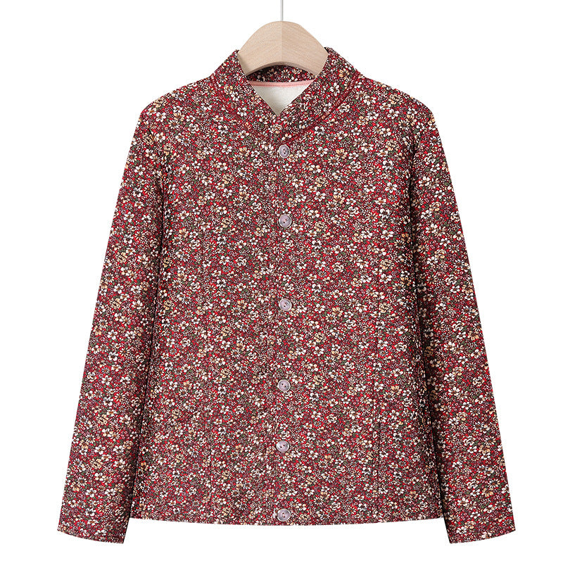 Floral Polyesterjacke für ältere Damen – Bild 3 | LuxeStyle