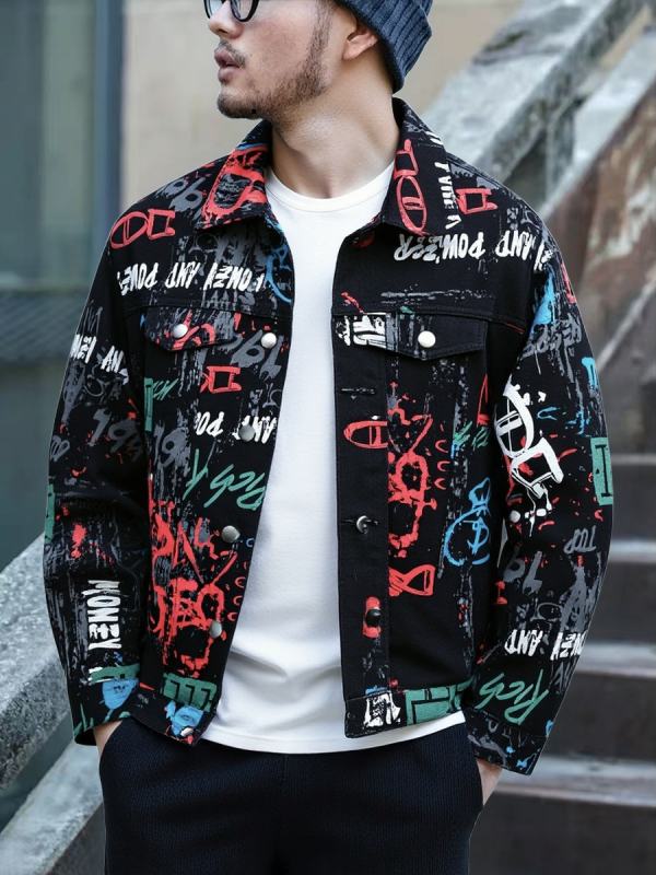 Lockere Jeansjacke im Korea-Stil für Herren – Y044S – Ansicht 6