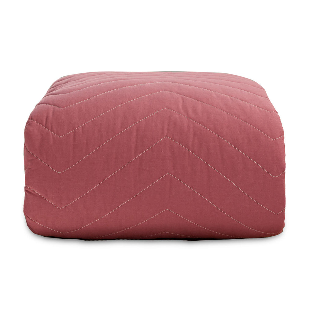 Wendbare Tagesdecke HappyFriday Basic Arista Weiss Magenta 270 x 260 cm