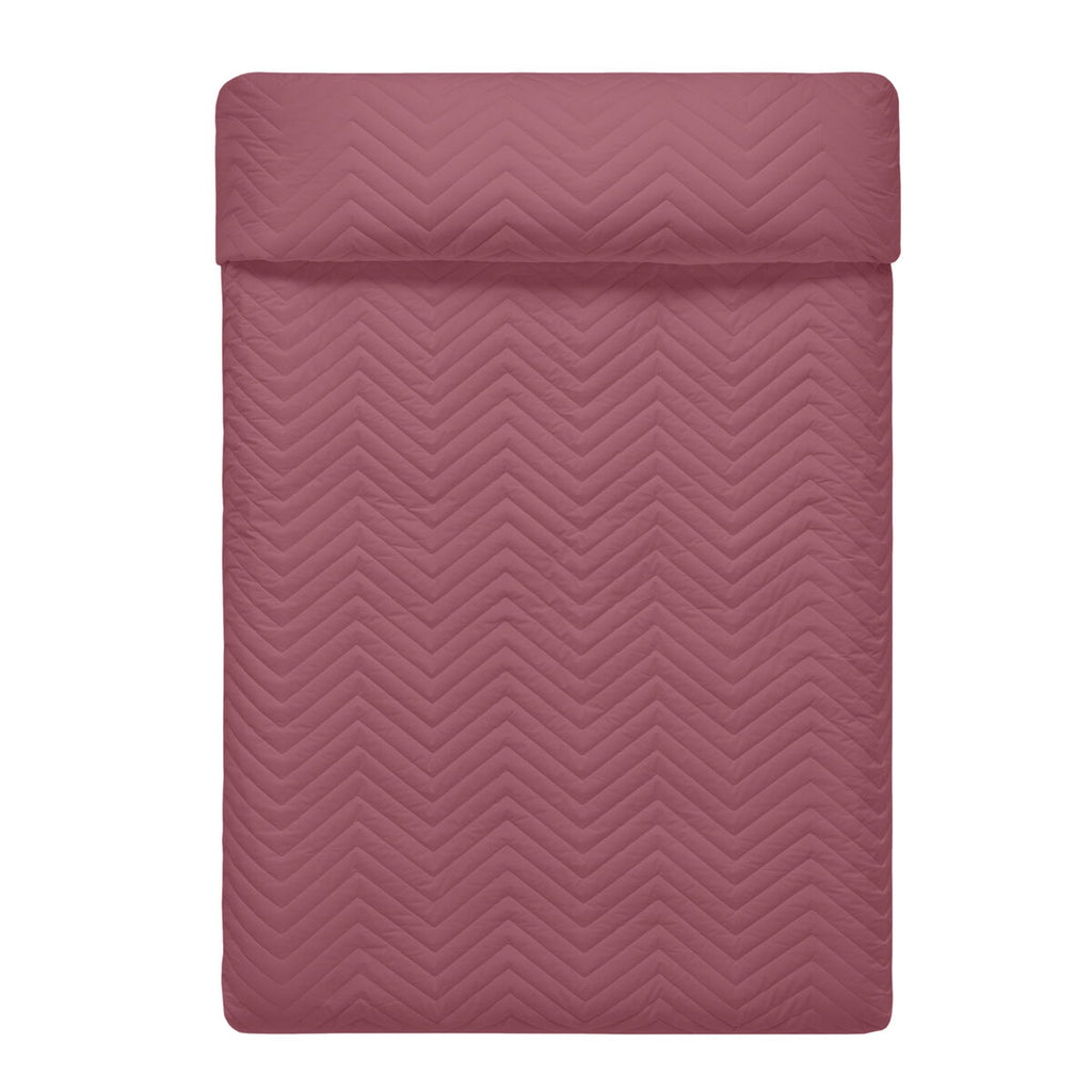 Wendbare Tagesdecke HappyFriday Basic Arista Weiss Magenta 270 x 260 cm