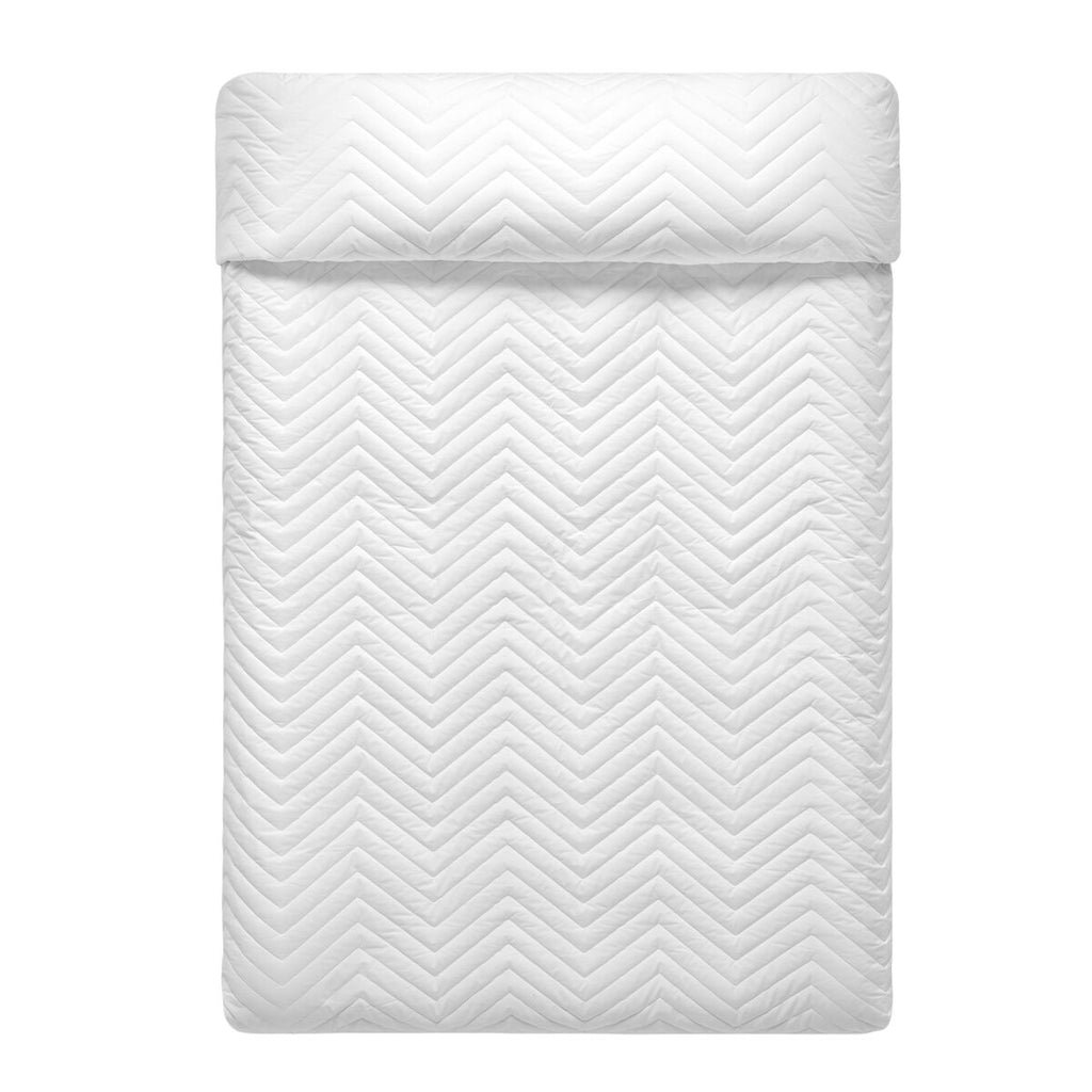 Wendbare Tagesdecke HappyFriday Basic Arista Weiss Magenta 270 x 260 cm