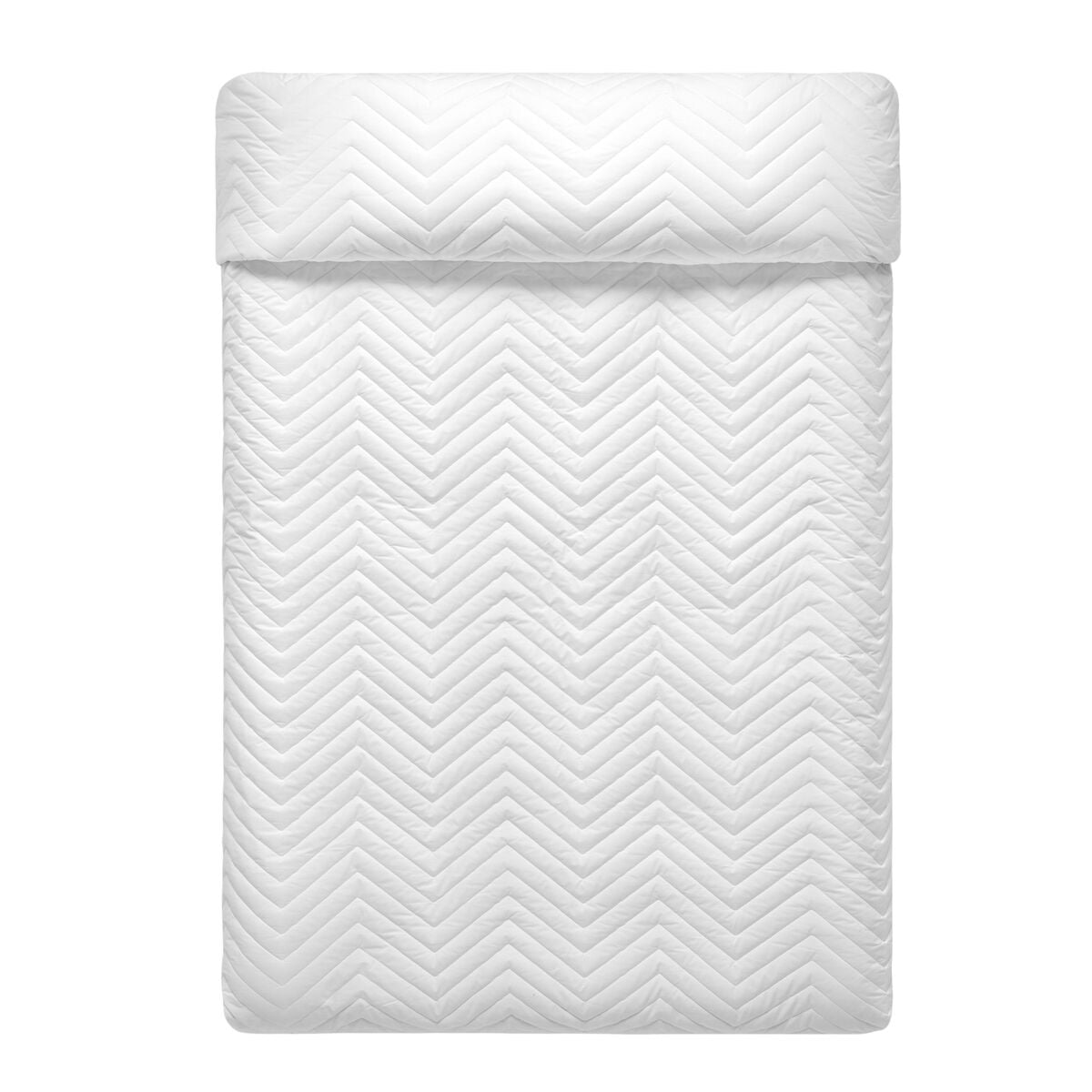 Wendbare Tagesdecke HappyFriday Basic Arista Weiss Magenta 270 x 260 cm