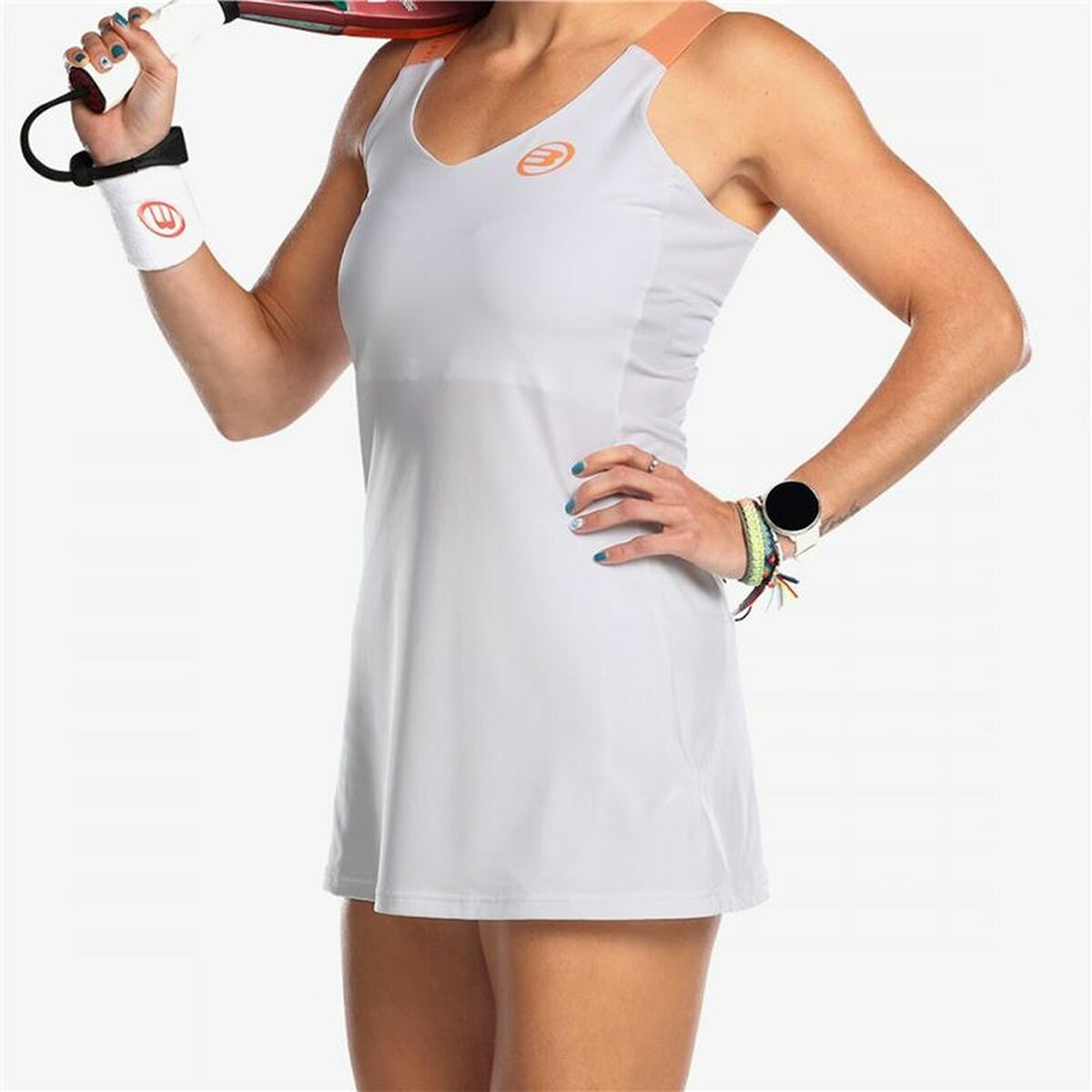 Kleid Bullpadel ADAMA Weiss