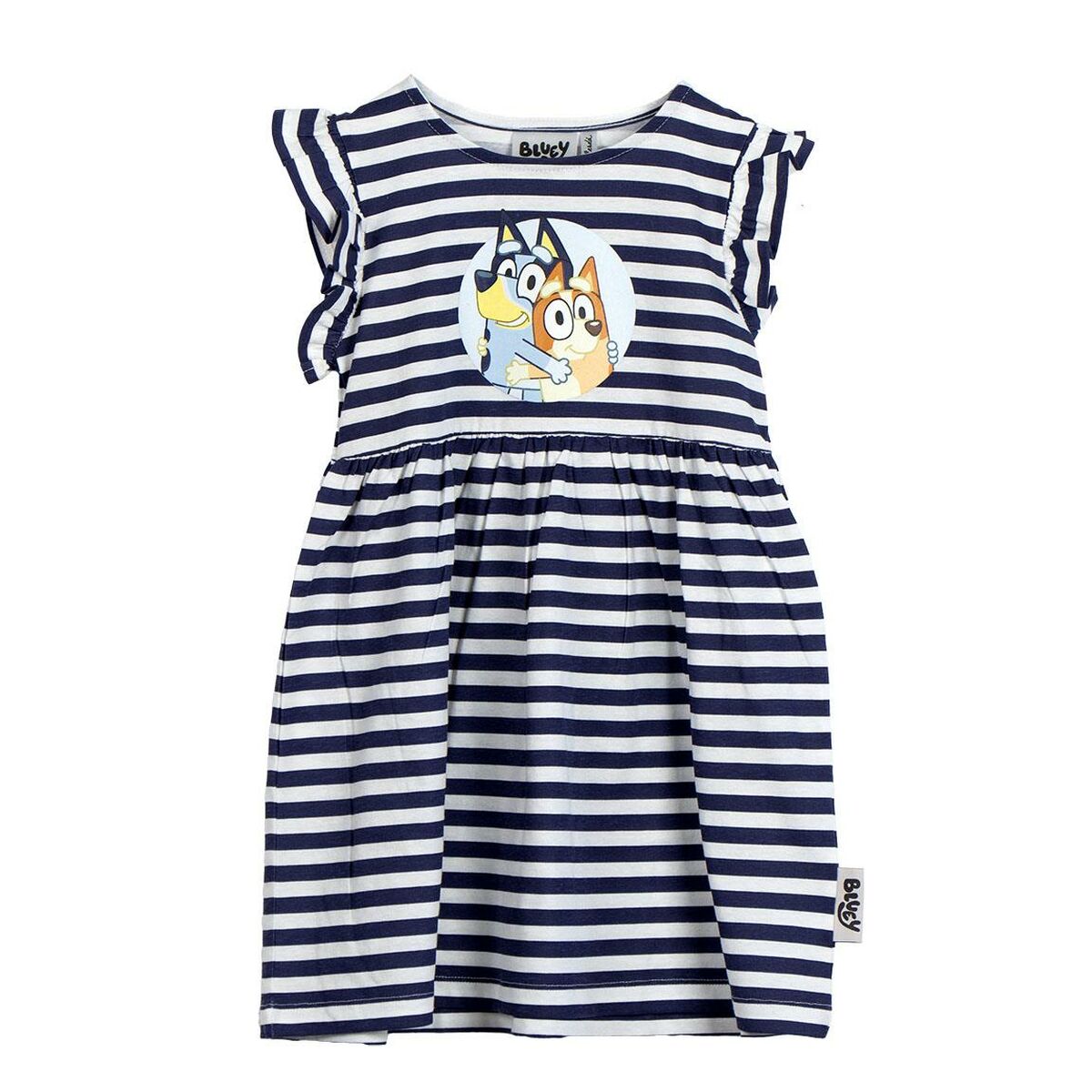 Dunkelblaues Kinderkleid – Für kleine Bluey Fans