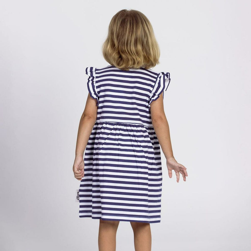 Dunkelblaues Kinderkleid – Für kleine Bluey Fans