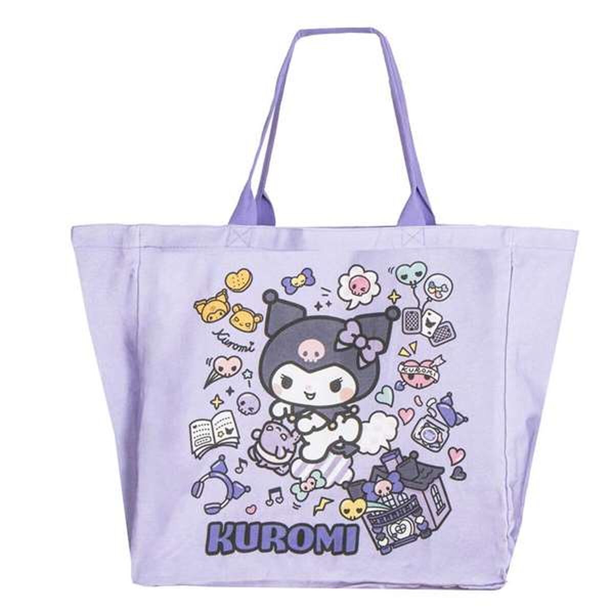 Einkaufstasche Hello Kitty Kuromi Lila 48 x 43 x 17 cm