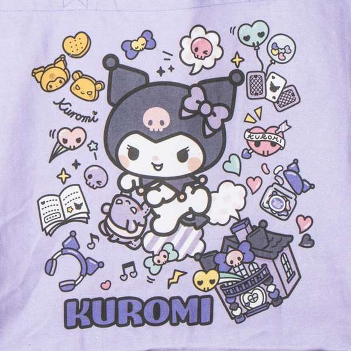 Einkaufstasche Hello Kitty Kuromi Lila 48 x 43 x 17 cm