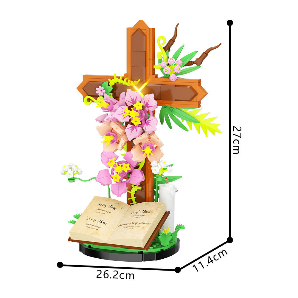 Kreuzblume Baustein-Modell als Deko-Geschenk