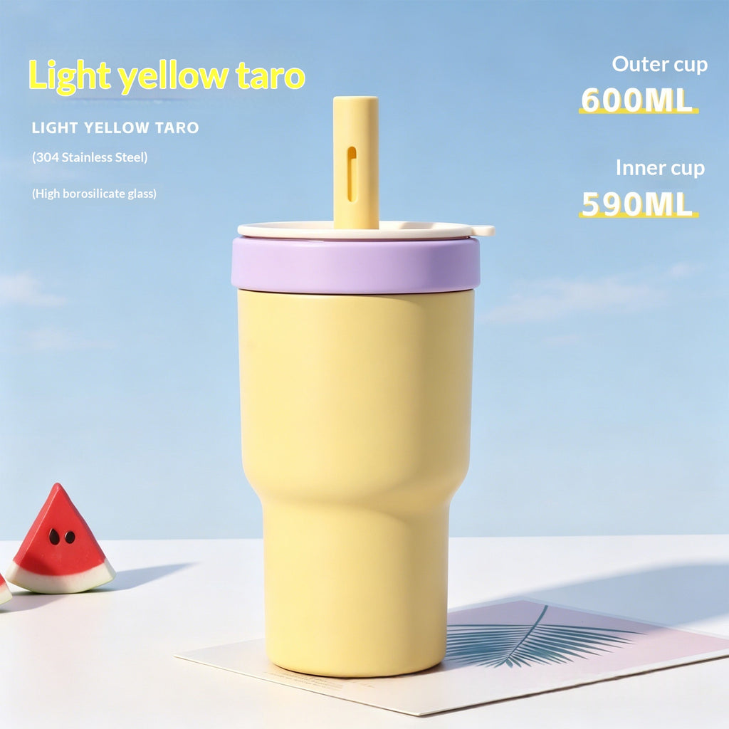 Verstärkte Thermos Kanne mit Glasfutter und großem Volumen