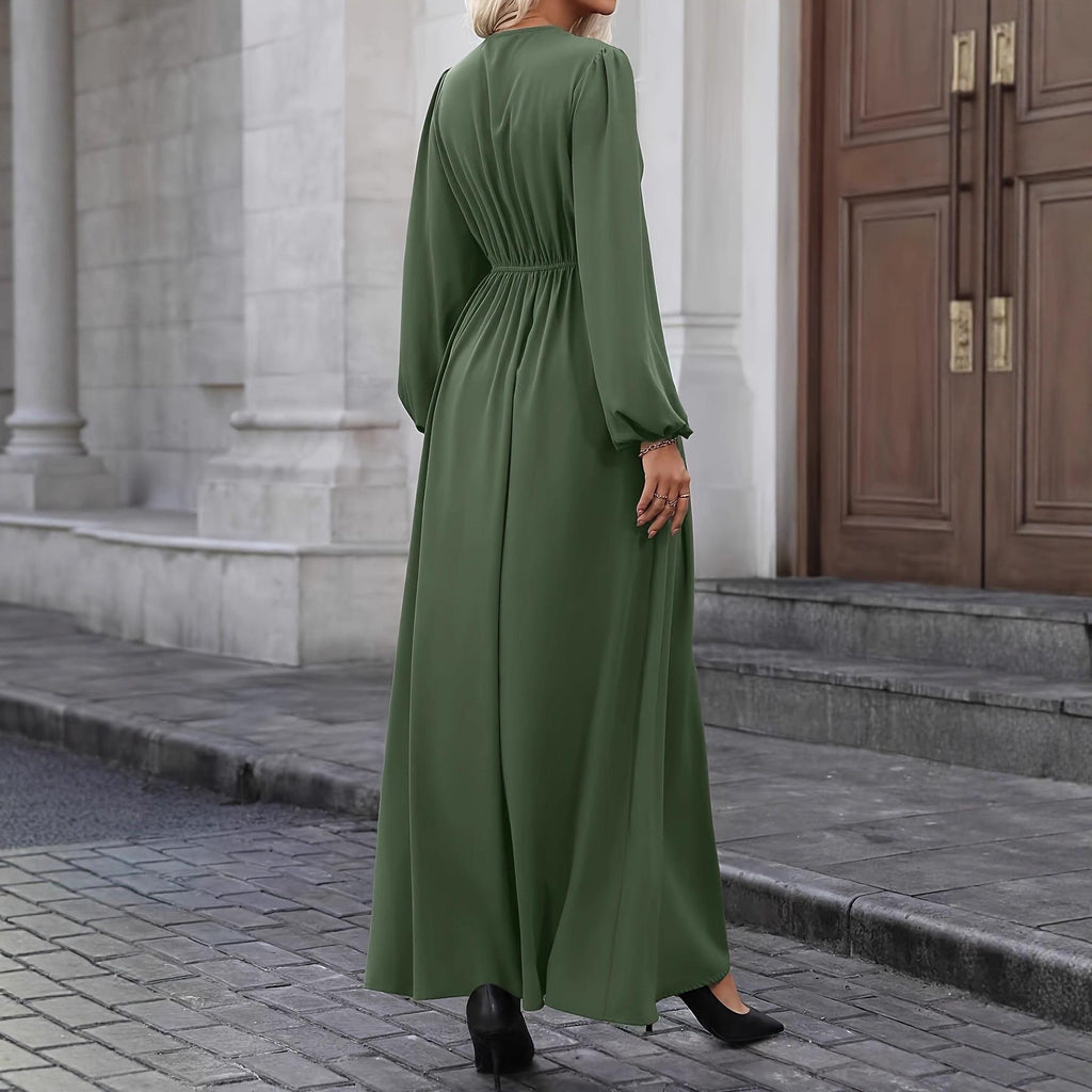 Armygruene Damenkleid
