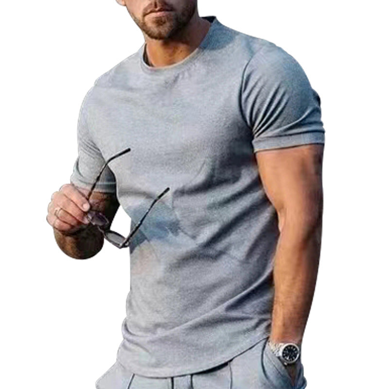 Herren Sommer Rundhals T-Shirt