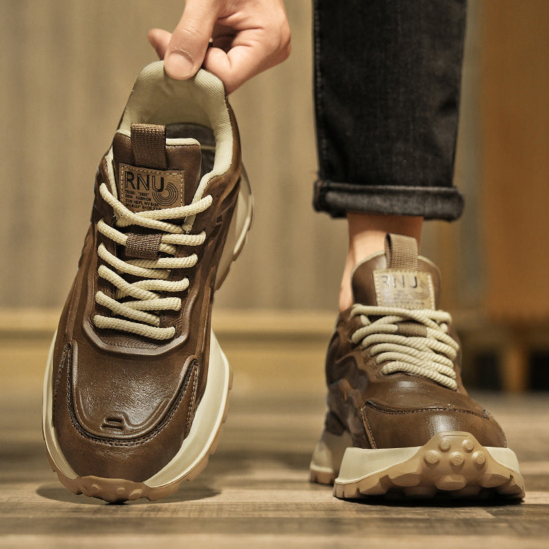 Bequeme, wasserdichte Sportschuhe aus Leder – Bild 3 | LuxeStyle