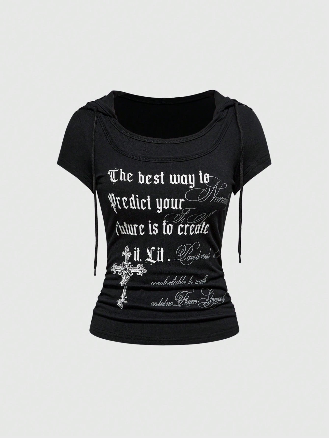 Casual Mock-Two-Piece T-Shirt mit Rundhals – Ansicht 6