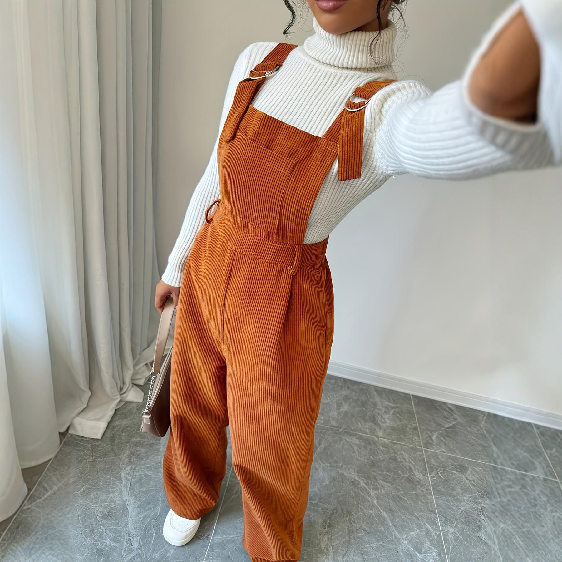 Corduroy Latzhose für Damen