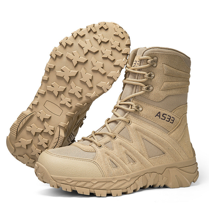 Atmungsaktive Lederhikingboots Outdoor & Arbeit