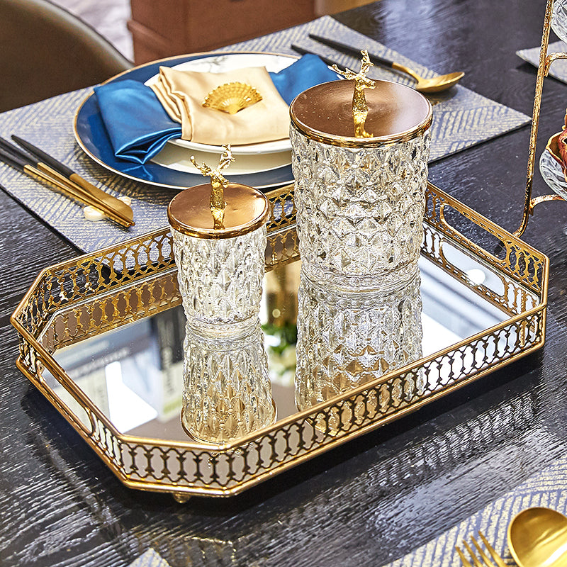 Spiegel-Serviertablett aus Metall – Bild 3 | LuxeStyle