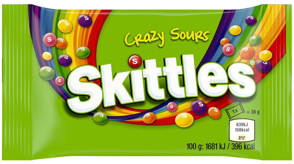 Skittles Crazy Sours 38 g · 14 Stück – Bild 1 | LuxeStyle