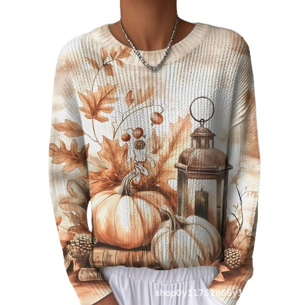 Damen-Sweatshirt mit Blumenmuster
