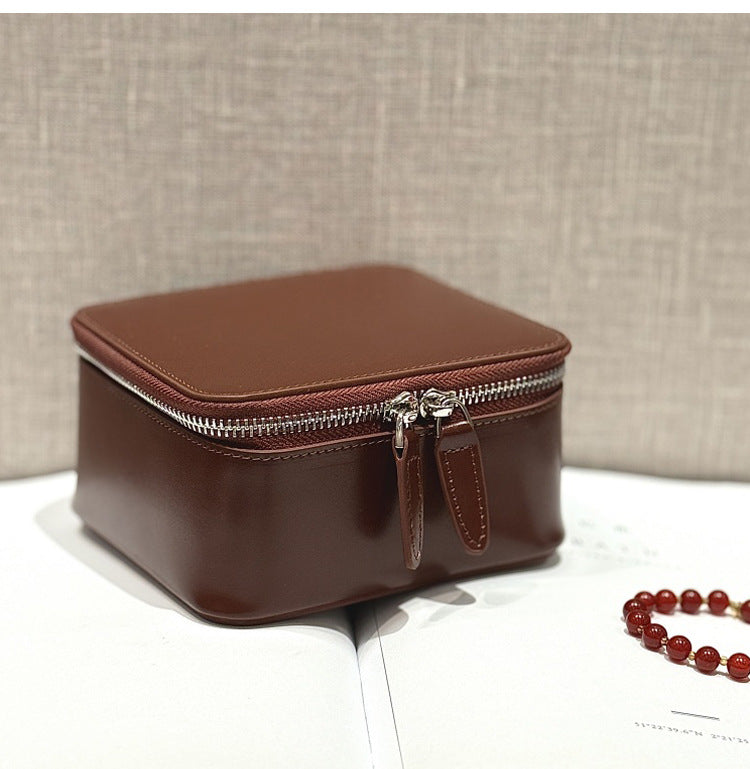 Echtleder Box für Ohrringe und Schmuck – Bild 6 | LuxeStyle