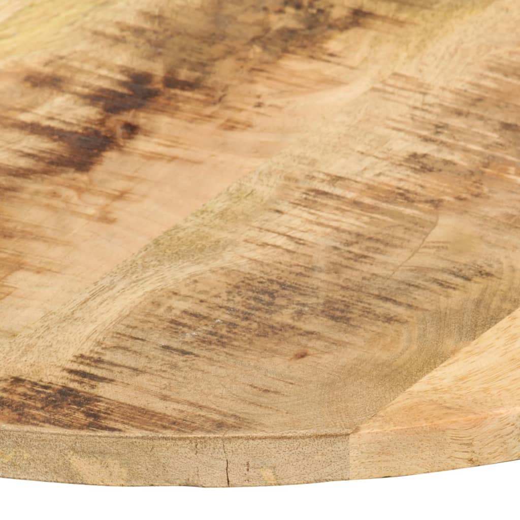 Runde Tischplatte aus massivem Mangoholz