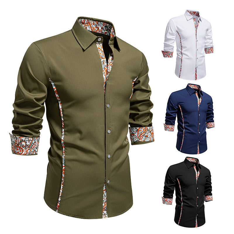 Polohemd mit Paisley-Muster und Farbkontrast – Bild 5 | LuxeStyle