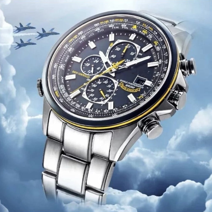Herrenuhr Stahl Leder