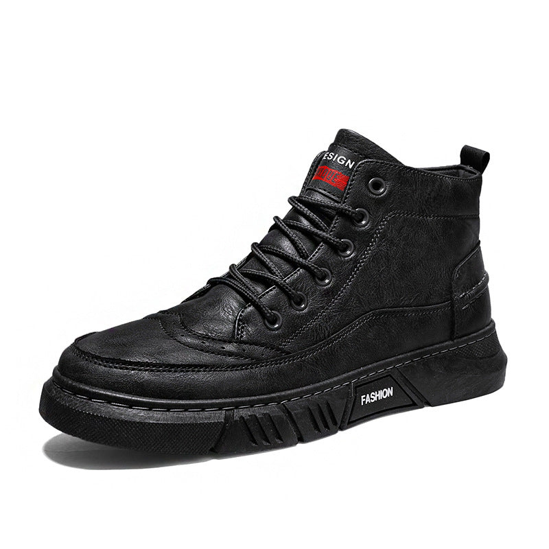 Leder-Sneaker Herren, knöchelhoch – Bild 4 | LuxeStyle