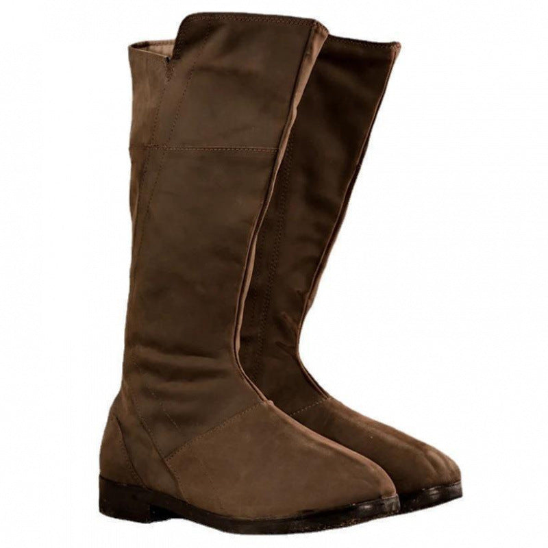 Herren Mid-Calf Boots mit Rundspitze