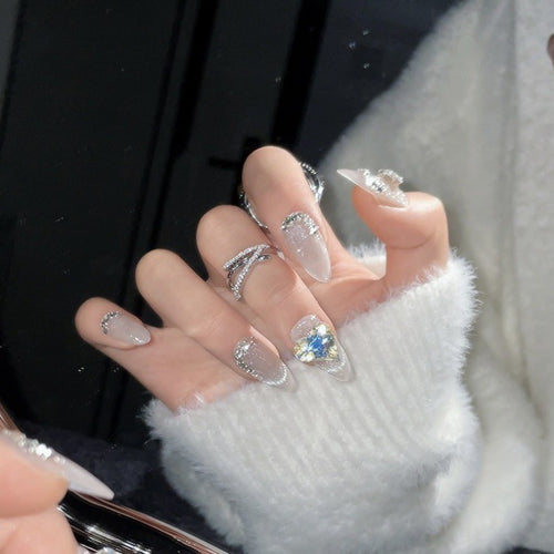 Almond Cat Eye Love Press-on Nägel