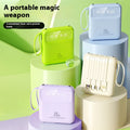Mini Powerbank mit 4 Ladekabeln
