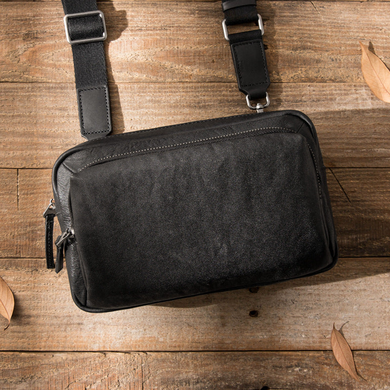 Grosse Schultertasche aus Leder