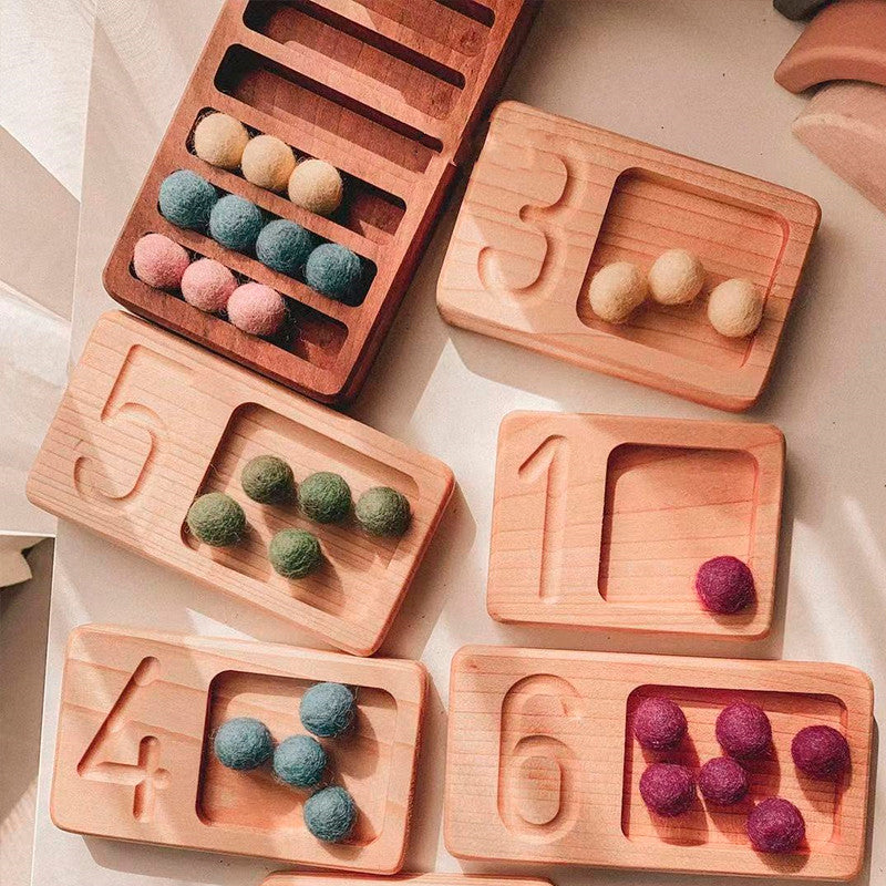 Montessori Holzspielzeug Zählbrett – Bild 2 | LuxeStyle