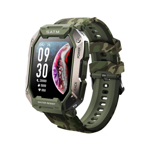 Smartwatch mit Silikonarmband für Freizeit – Bild 2 | LuxeStyle