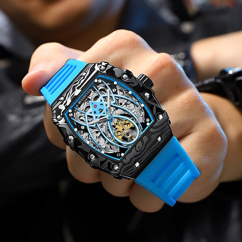 Sportliche, automatische Herrenuhr mit Leuchtzeigern – Ansicht 6