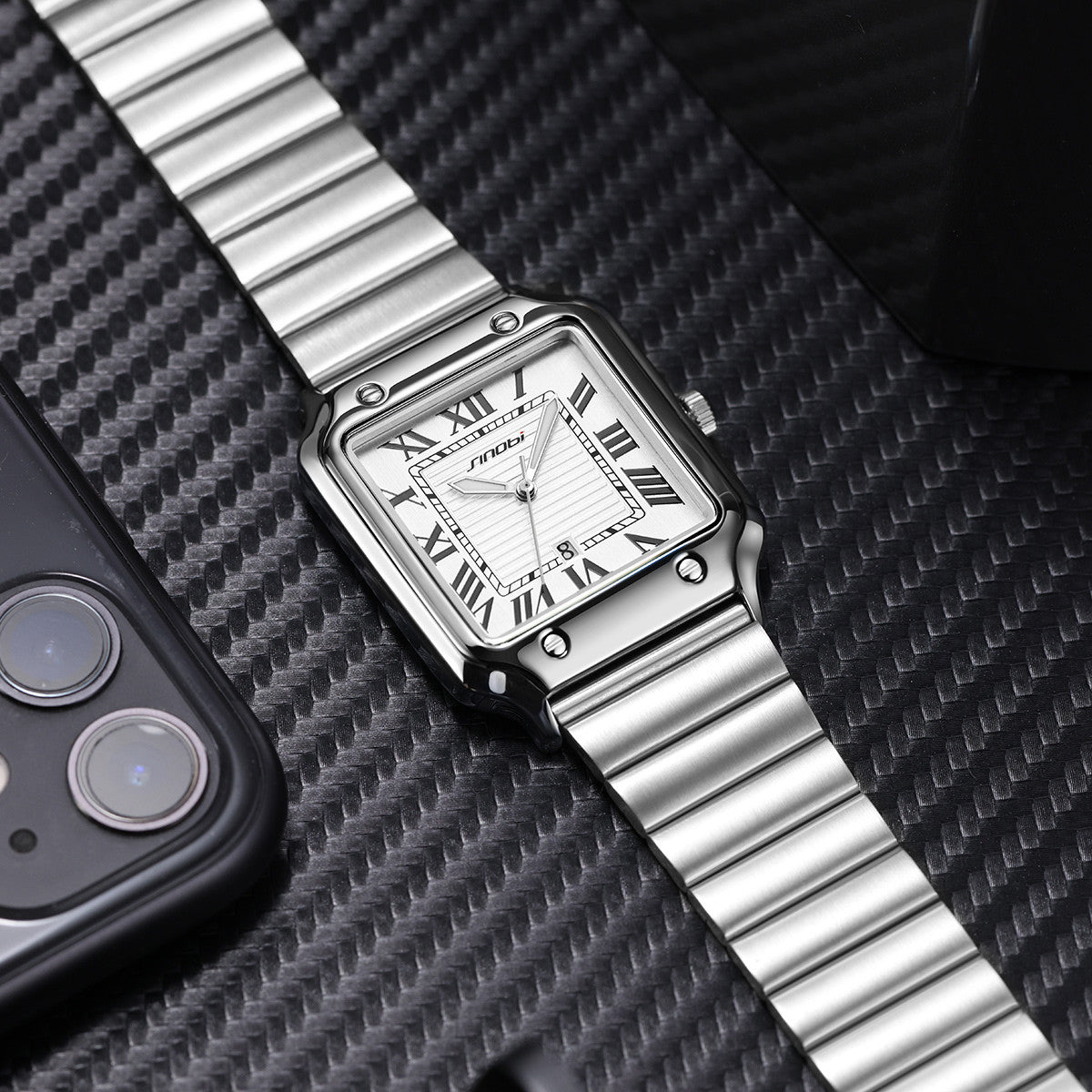 Klassische Herrenuhr mit Leuchtanzeige – Bild 7 | LuxeStyle