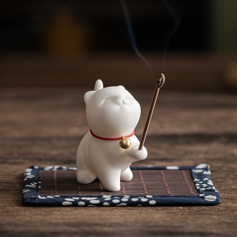 Katzenornament aus Keramik – chinesischer Stil – Bild 3 | LuxeStyle