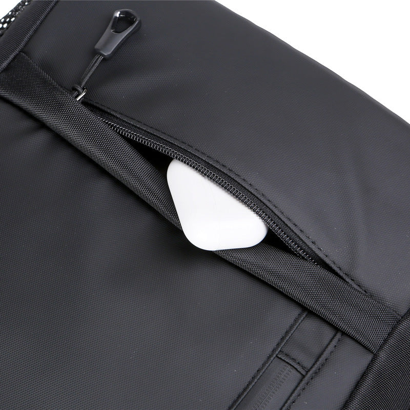 Männer-Computerrucksack – Schwarz – Bild 3 | LuxeStyle