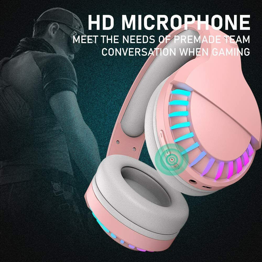Over-Ear Bluetooth Gaming Headset mit RGB & Mikrofon