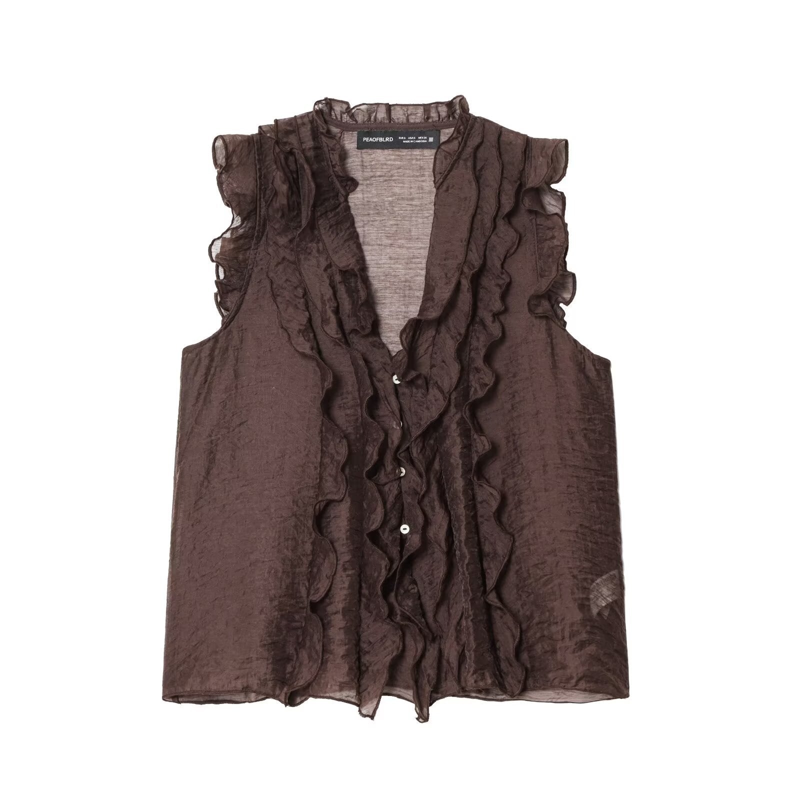 Elegantes V-Neck Top mit Rüschen