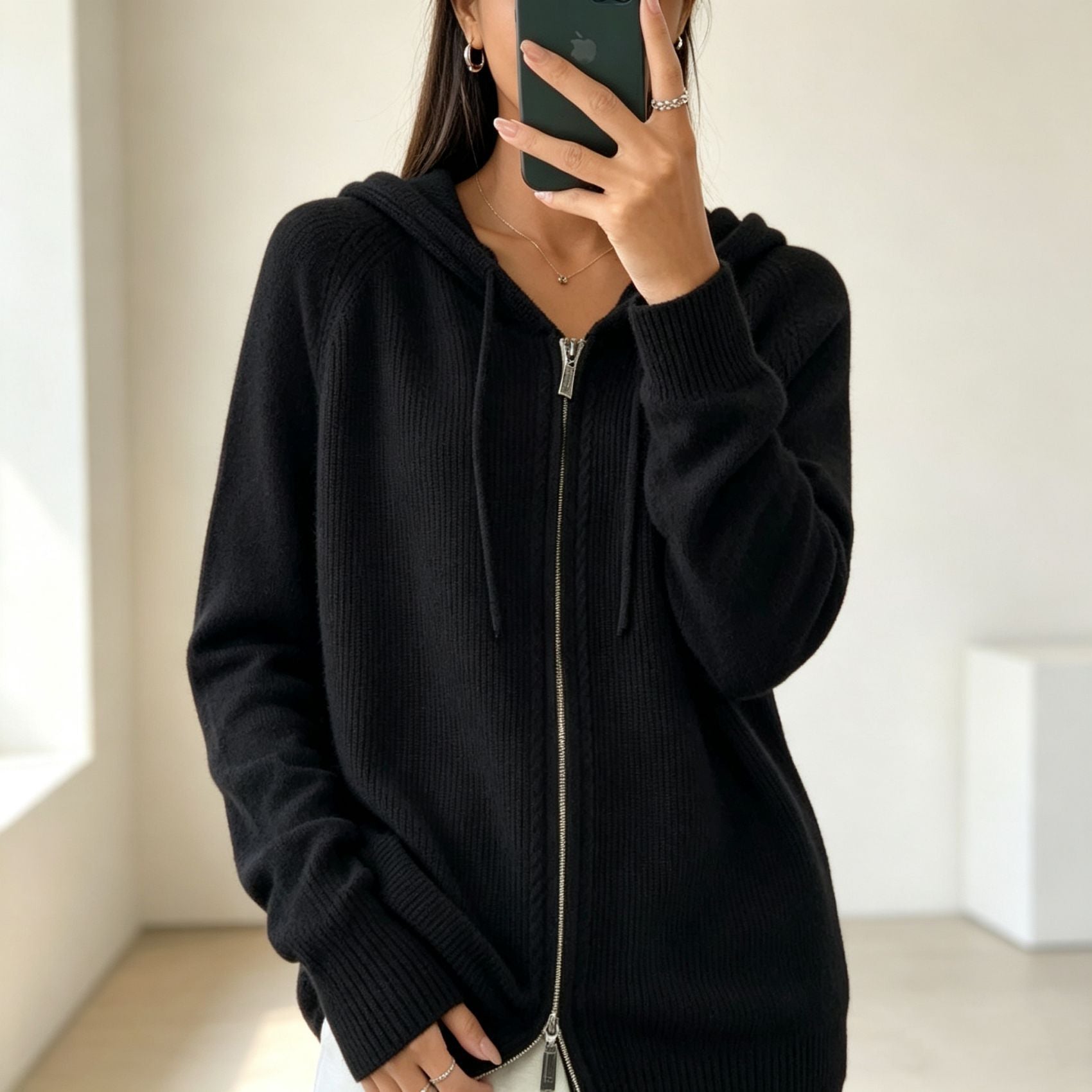 Cardigan aus Kunstwolle