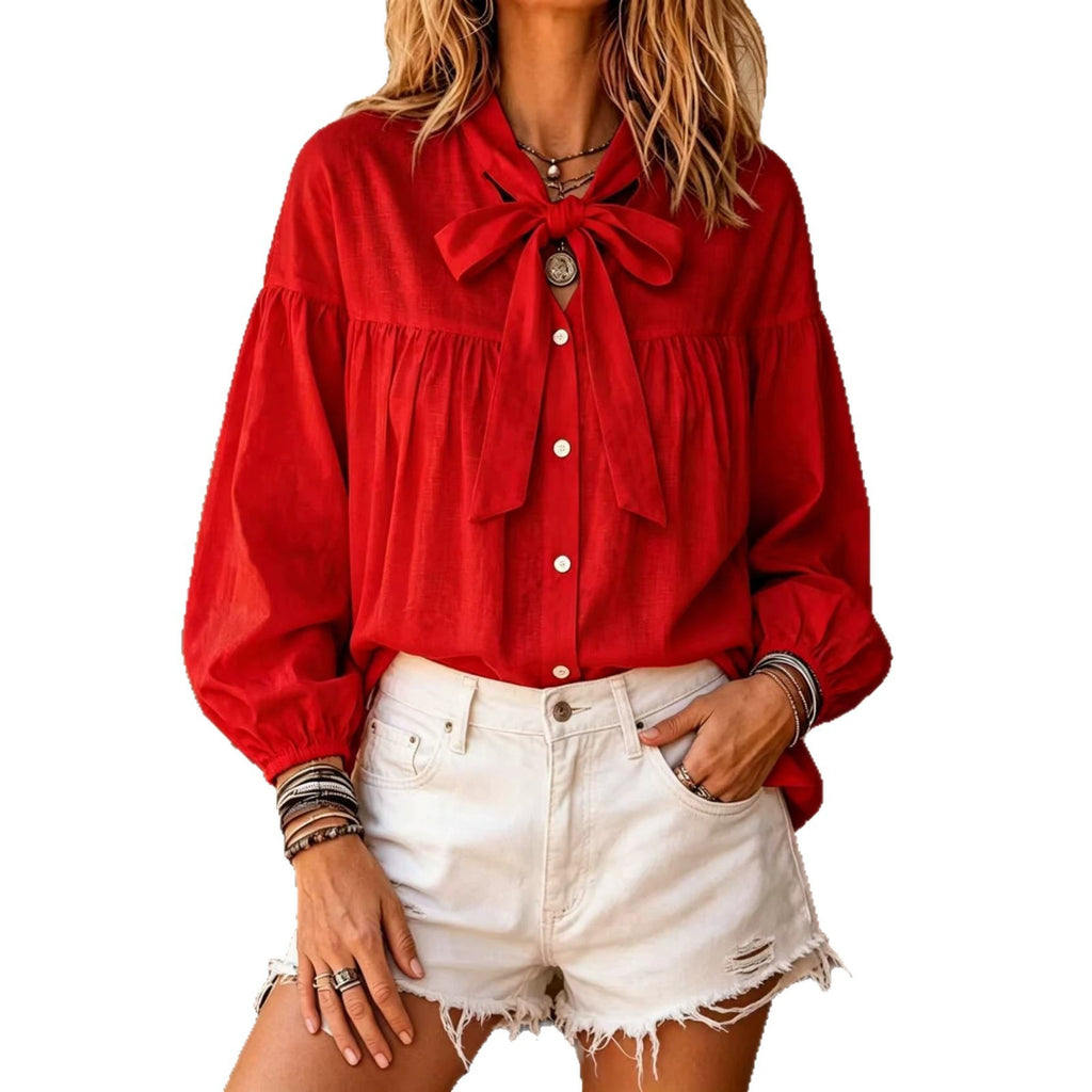 Puffärmelige Bluse