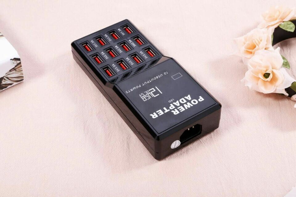 12-Port USB Smart Charger