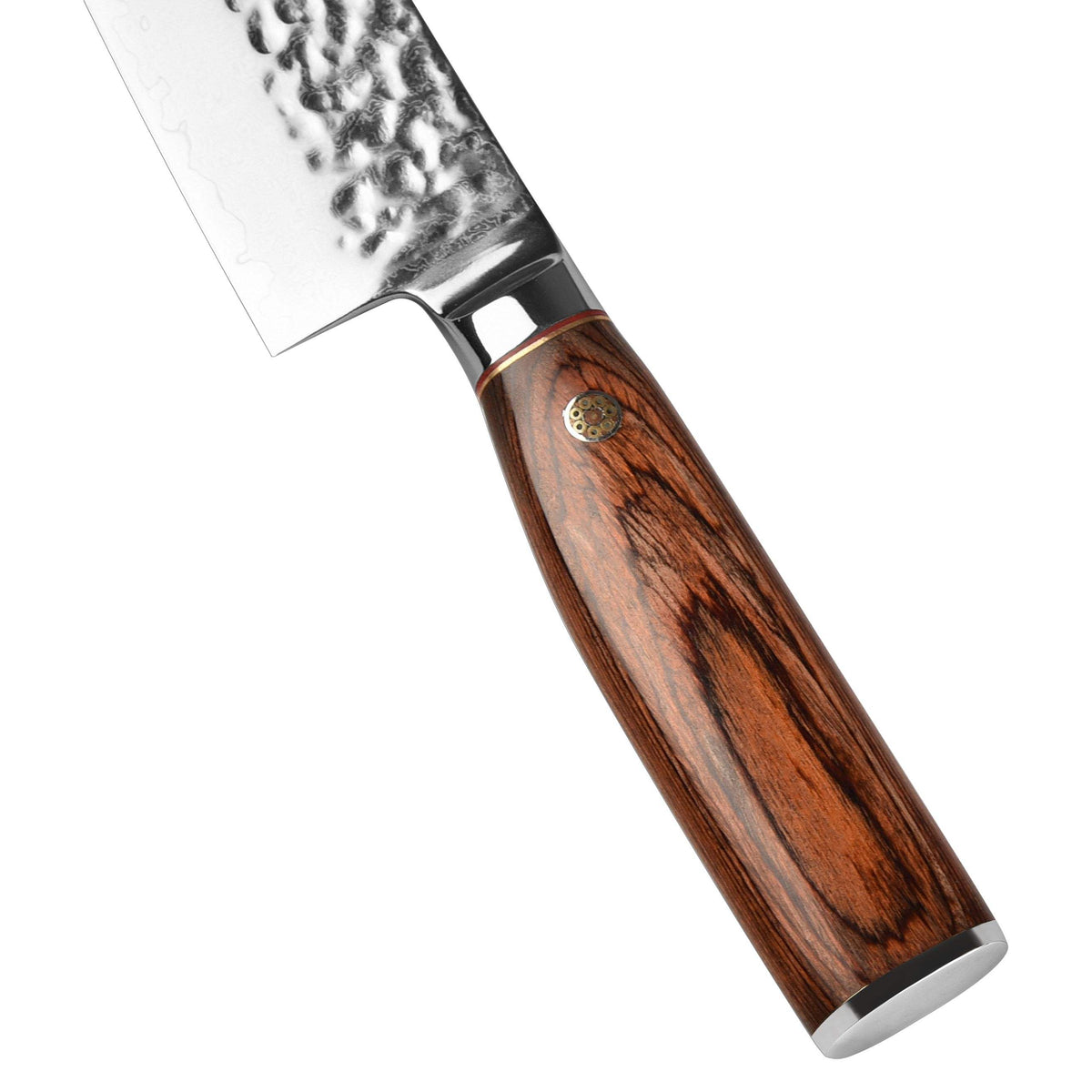 Damaststahl-Hackmesser mit Holzgriff – Bild 2 | LuxeStyle