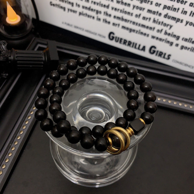 Ebony Doppelarmband, Ethnisch-Doppellagig