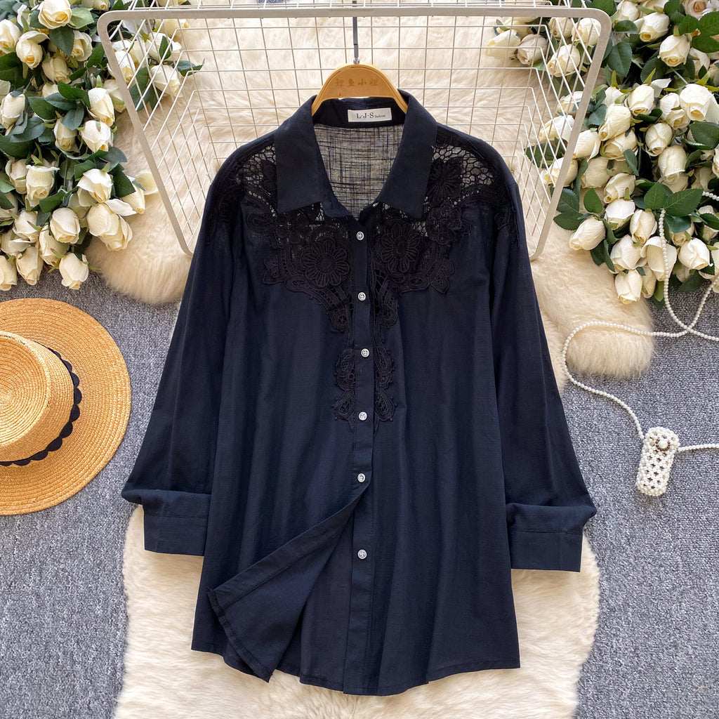 Besticktes Shirt im französischen Stil – Bild 4 | LuxeStyle