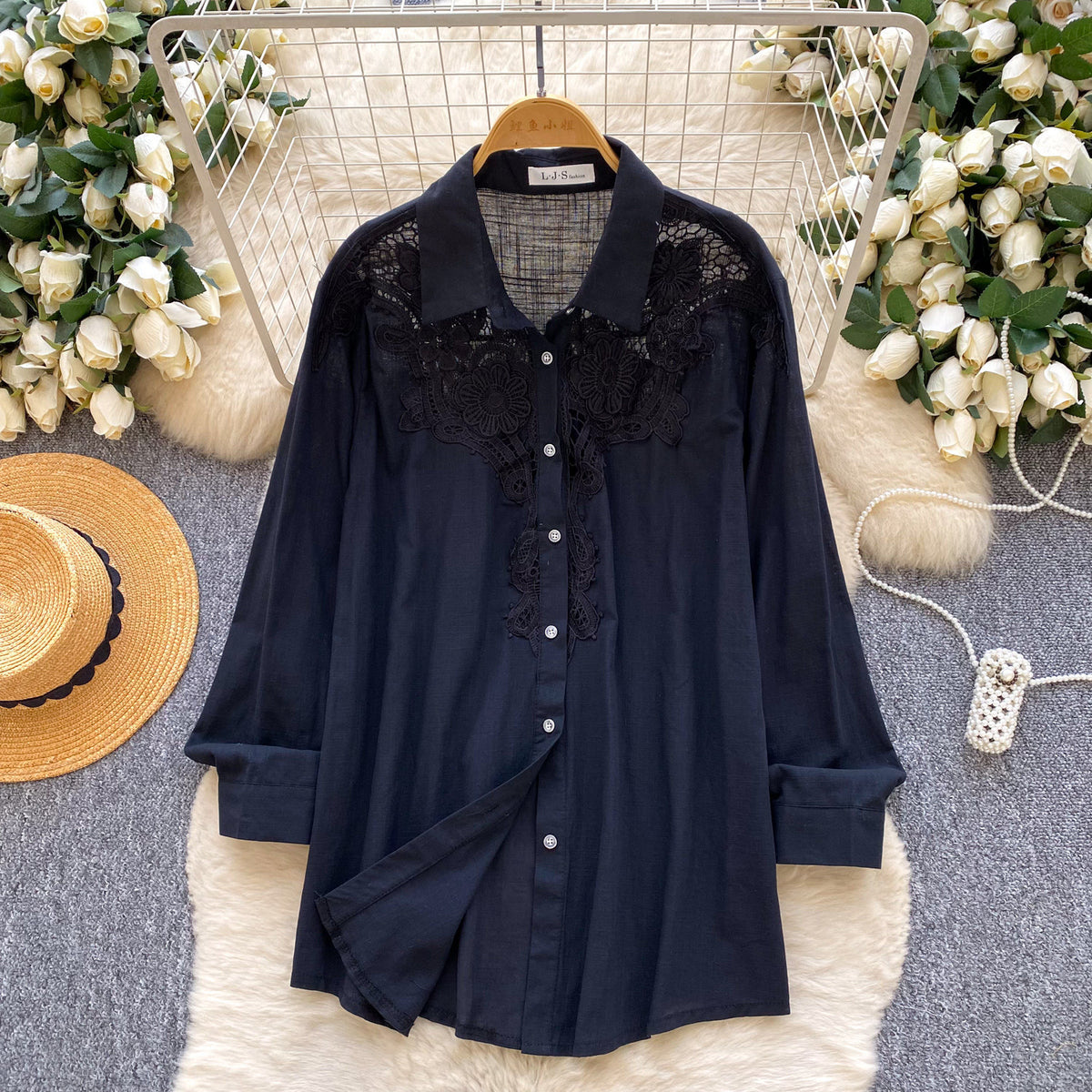 Besticktes Shirt im französischen Stil – Bild 4 | LuxeStyle