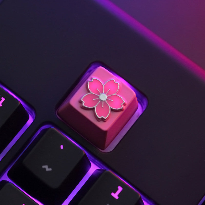 Mechanische Tastatur im Kirschblüten-Design