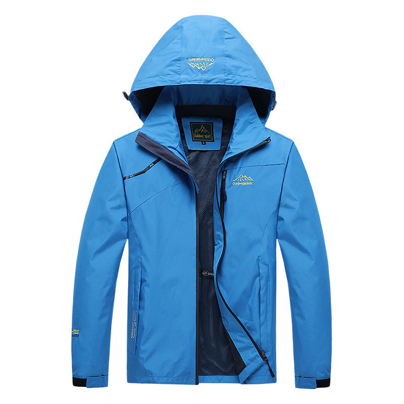 Herren Kapuzen-Windbreaker wasserdicht | LuxeStyle