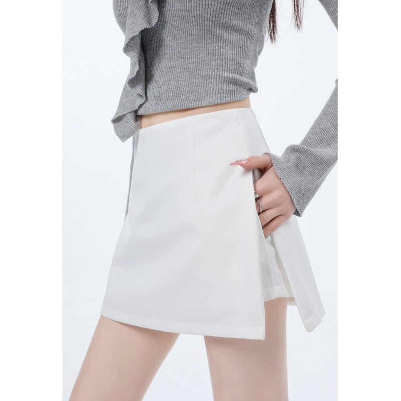 High-Waist Jupe-Hose mit Seitenschlitz – Bild 7 | LuxeStyle